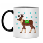 Кружка двухцветная