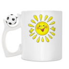 Кружка с футбольным мячиком