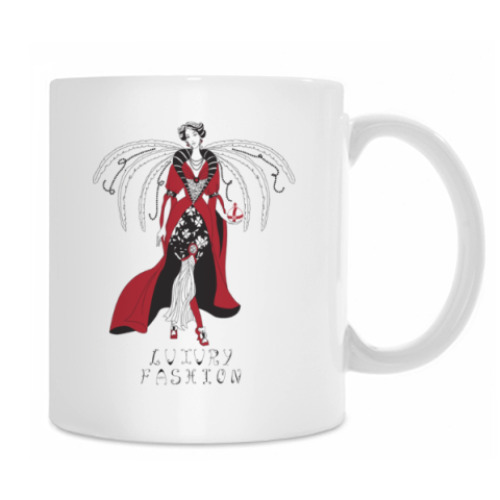 Кружка с принтом Роскошная мода 3