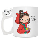 Кружка с футбольным мячиком