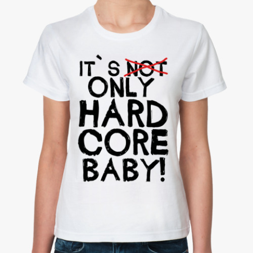 Классическая футболка с принтом   ONLY HC