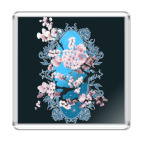 Магнит 6.5 x 6.5 см Цветущая сакура