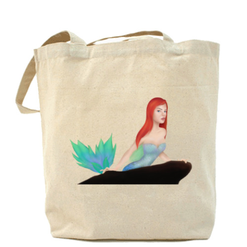 Сумка шоппер с принтом Русалочка
