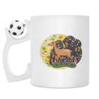 Кружка с футбольным мячиком