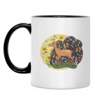 Кружка двухцветная