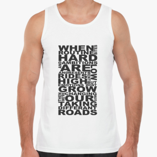 Майка с принтом облако тегов