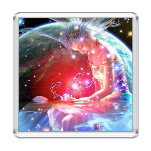 Магнит с принтом  Скорпион