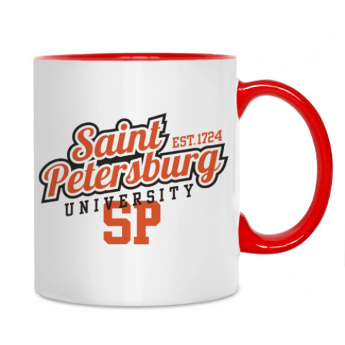 Кружка с принтом Чашка СПбГУ