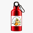 Металлическая бутылка 400 мл UV-DTF