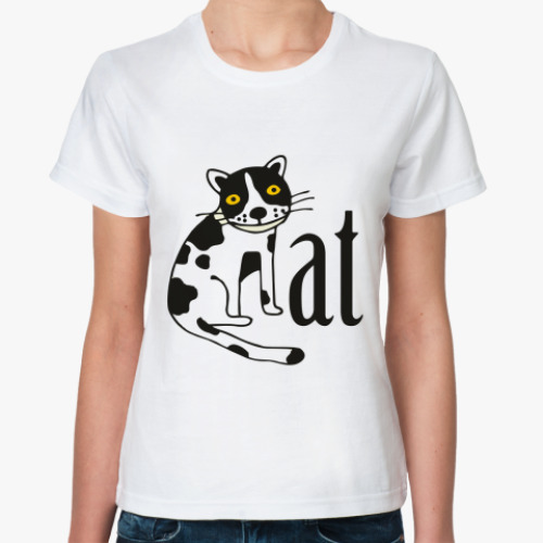 Классическая футболка  'Кот'
