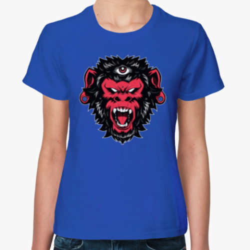Женская футболка Crazy Monkey