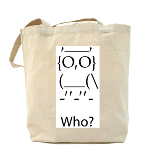 Сумка шоппер 'Кто?'