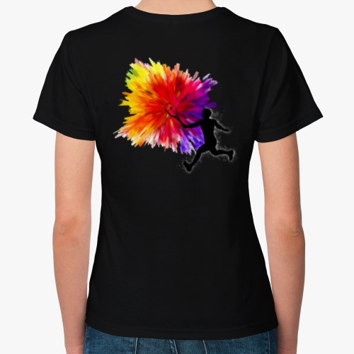 Женская футболка с принтом TENNIS