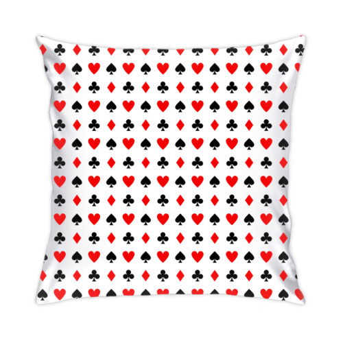 Подушка с принтом Современный дизайн Казино карт