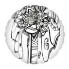 Подушка &quot;круг&quot;, 35x35 см Таинственный остров