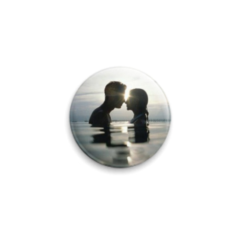 Значок 25мм с принтом Kiss