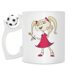 Кружка с футбольным мячиком