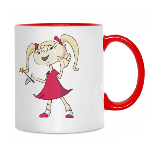 Кружка с принтом волшебница