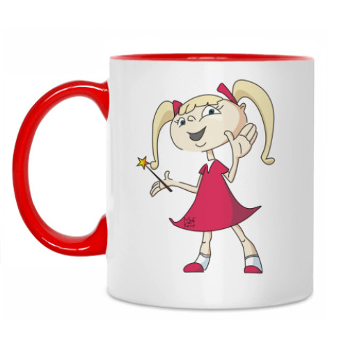 Кружка с принтом волшебница