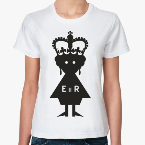 Классическая футболка  Королева Елизавета II