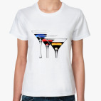 Женская футболка, белая