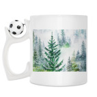 Кружка с футбольным мячиком