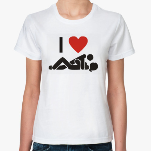 Классическая футболка I LOVE SEX