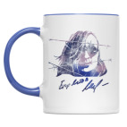 Двухцветная кружка Егор Летов -ГрОб