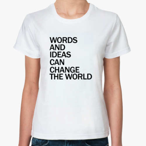 Классическая футболка WORDS AND IDEAS