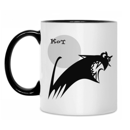 Кружка с принтом Кот