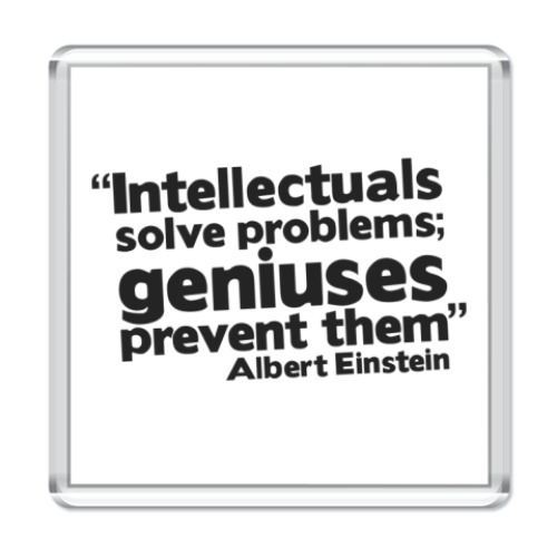 Магнит с принтом Эйнштейн