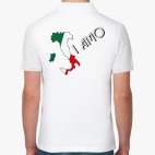 Поло мужcкая (печать) Я люблю тебя по-итальянски