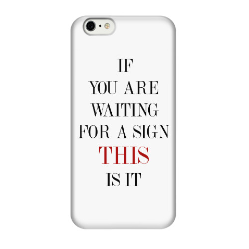 Чехол для iPhone 6/6s Waitinf for a sign
