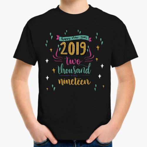 Детская футболка Новый Год 2019