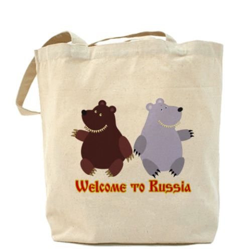Сумка шоппер Russian bears