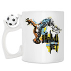 Кружка с футбольным мячиком