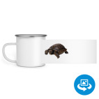 Кружка металлическая белая (круговая запечатка)