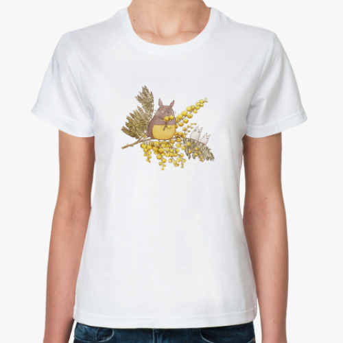 Классическая футболка Тоторо и мимоза