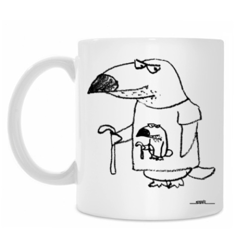 Кружка с принтом «Хаус в майке»