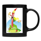 Кружка цветная UV-DTF