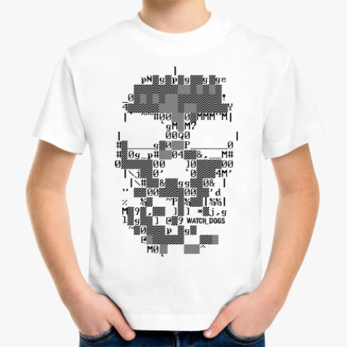 Детская футболка с принтом Watch Dogs DedSec