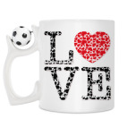 Кружка с футбольным мячиком