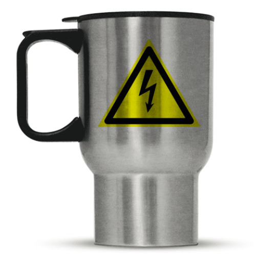 Кружка-термос с принтом Опасность