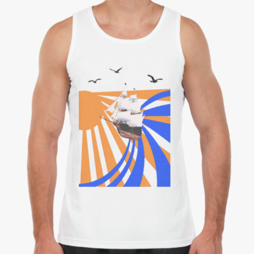 Майка с принтом Кораблик