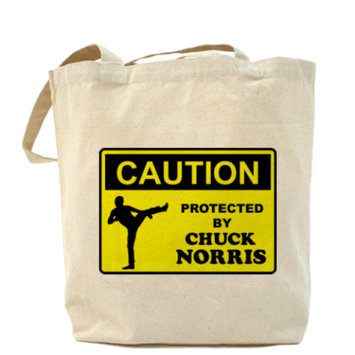 Сумка шоппер Protected by Chuck Norris