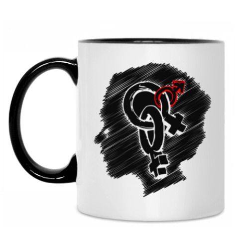 Кружка с принтом 2+1 Dreams