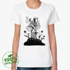 Женская футболка органик