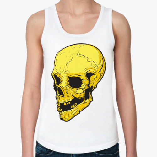 Женская майка с принтом Череп
