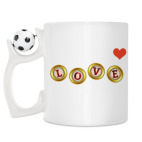 Кружка с футбольным мячиком