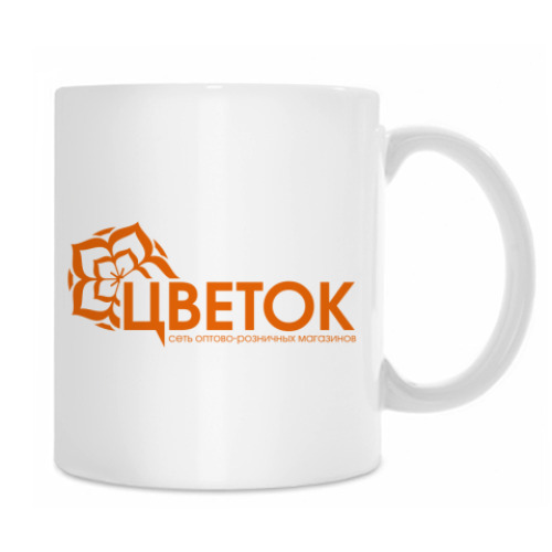 Кружка с принтом Цветок